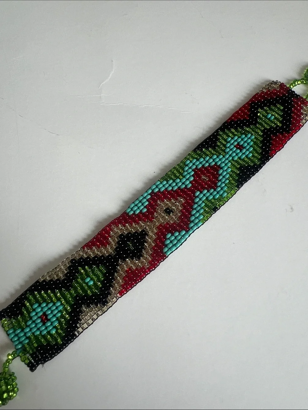 Handmade Beaded Bracelet Set – Black, Gold & Multicolor